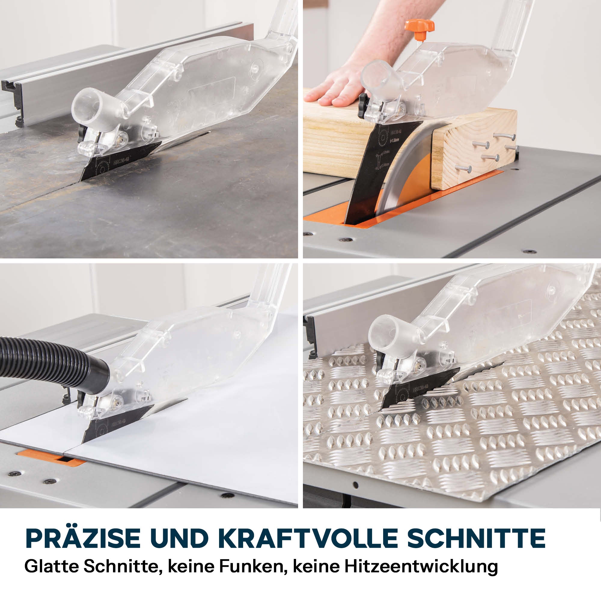 Evolution R255MTS 255mm Tischsäge mit TCT-Multi-Material-Sägeblatt