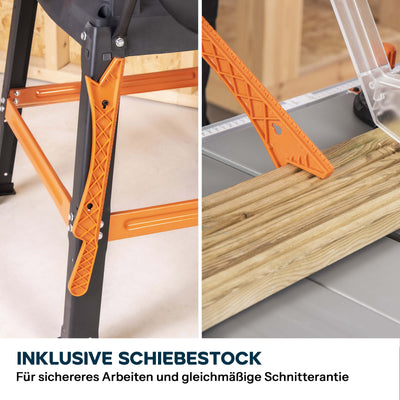 Evolution R255MTS 255mm Tischsäge mit TCT-Multi-Material-Sägeblatt