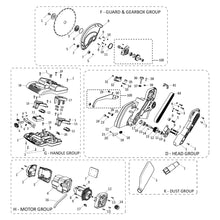 Evolution R255SMS-DB-Li Ersatzteile (Kopf Abschnitt)