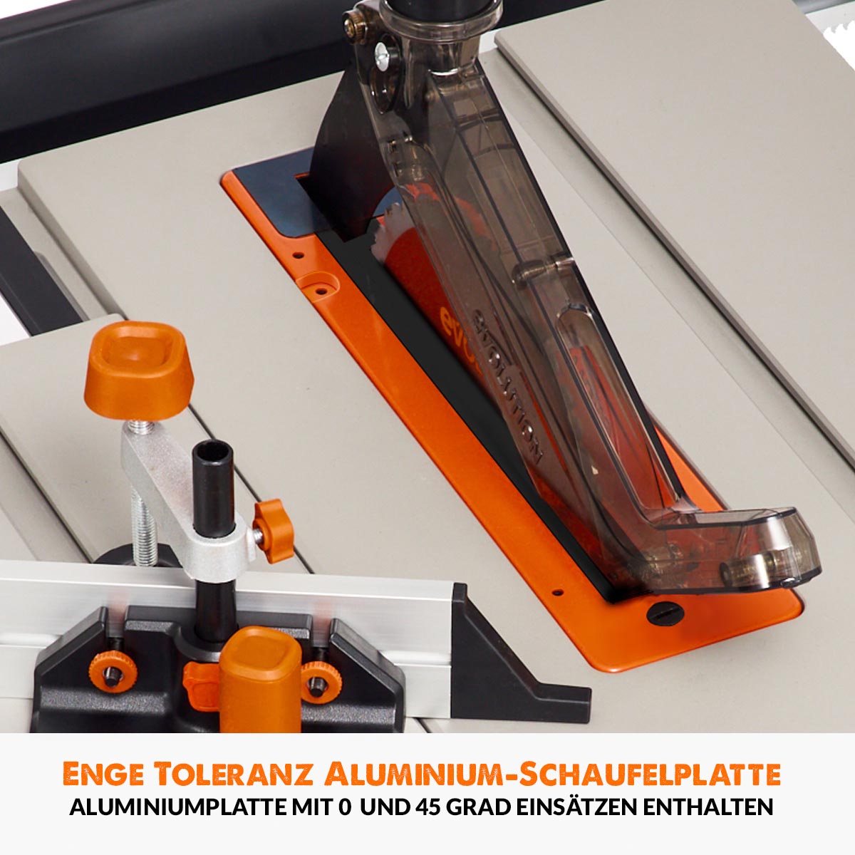 R255TBL/X/+ Tischsäge Aluminium Null-Spalt Einlegeplatte