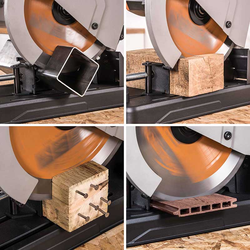 Evolution 355mm Mehrzweckschneidklinge mit 36 Zähnen, TCT-Trennsägeblatt