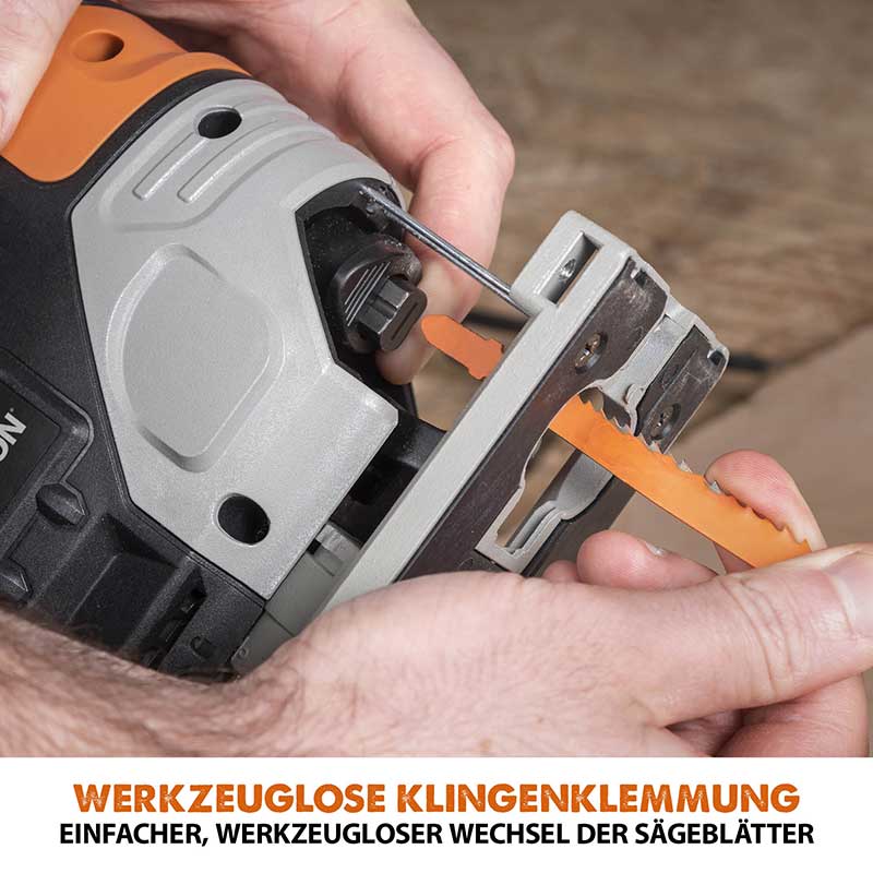 Evolution kabellose R90JGS-Li Stichsäge 18V-Li-Ion EXT (ohne Akku) inklusive Multi-Material-Sägeblätter
