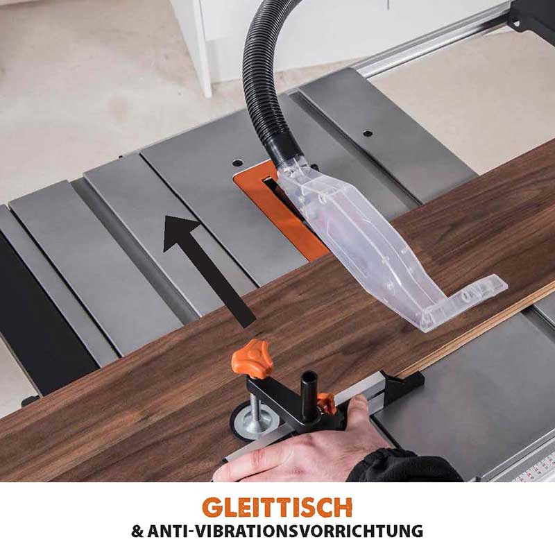 Evolution RAGE5-S 255mm 230V Tischsäge mit TCT-Multi-Material-Sägeblatt