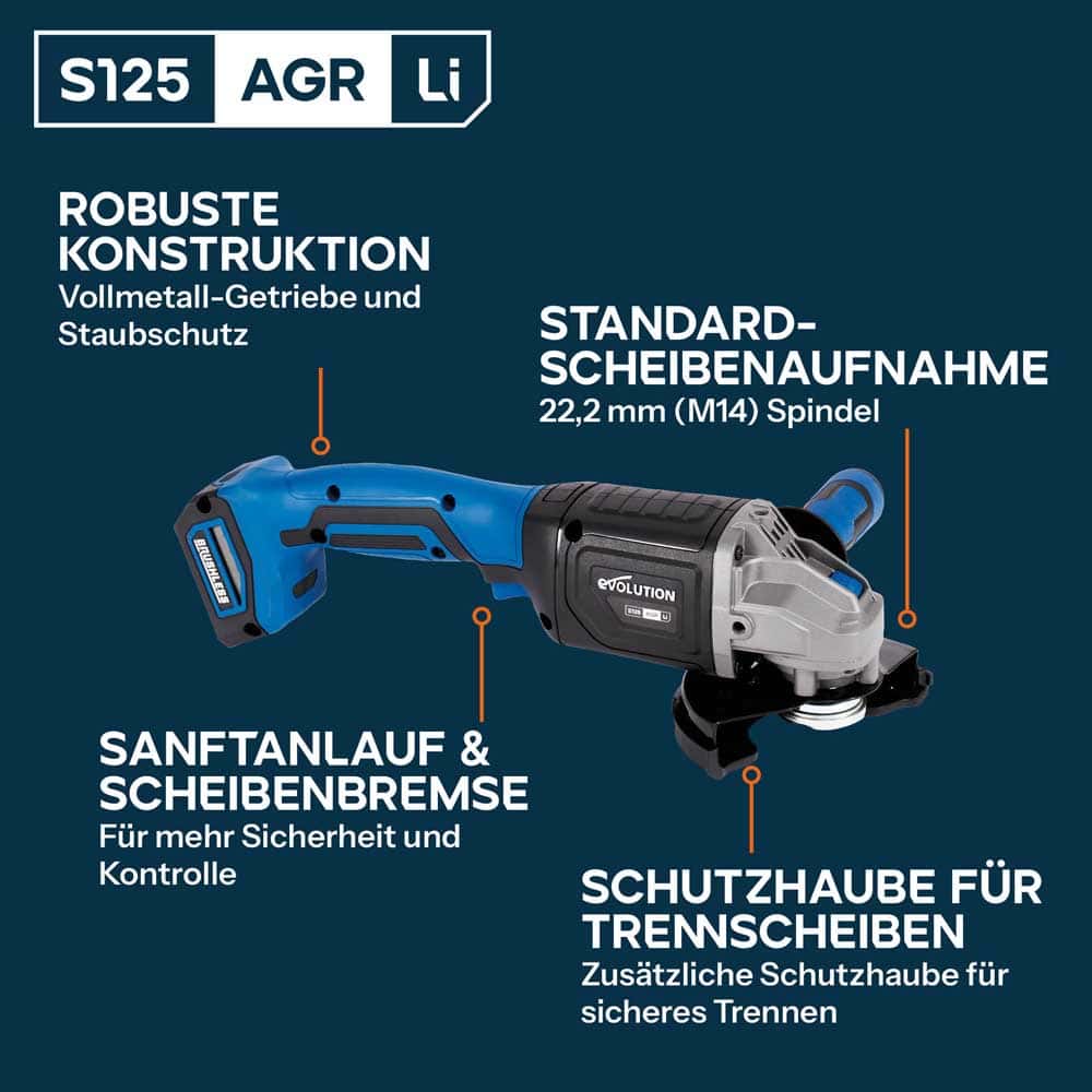 S125AGR-Li 125mm Akku Winkelschleifer