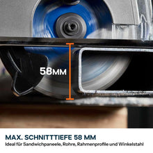 Evolution S165CCS-Li 185mm Akku Handkreissäge  für Metall mit TCT-Mildstahl-Sägeblatt