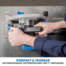 Evolution S185CCSL 185mm Handkreissäge mit TCT-Mildstahl-Sägeblatt