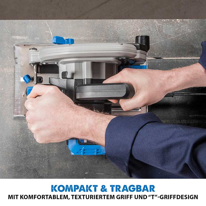 Evolution S185CCSL 185mm Handkreissäge mit TCT-Mildstahl-Sägeblatt