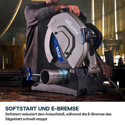 355mm Metalltrennsäge mit EvoMax-Sägeblatt und intelligenter Motortechnologie | S355CPS Gen 2