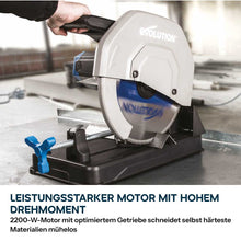 355mm Metalltrennsäge mit TCT-Sägeblatt für Baustahl | S355CPSL