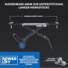 Evolution S355MCS Kappsägeständer / Trennschleifmaschine-Ständer mit Powerlift-Unterstützung