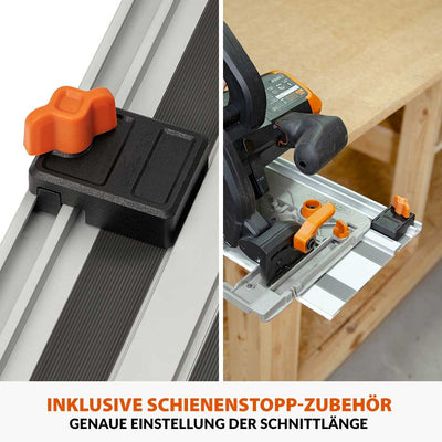 Evolution ST2800-G2 Universal 2.8m Kreissägebahn, Sägeschienen (2x 1400mm) mit selbstausrichtenden Verbindern