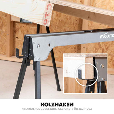 Evolution Metall-Sägebock im Doppelpack
