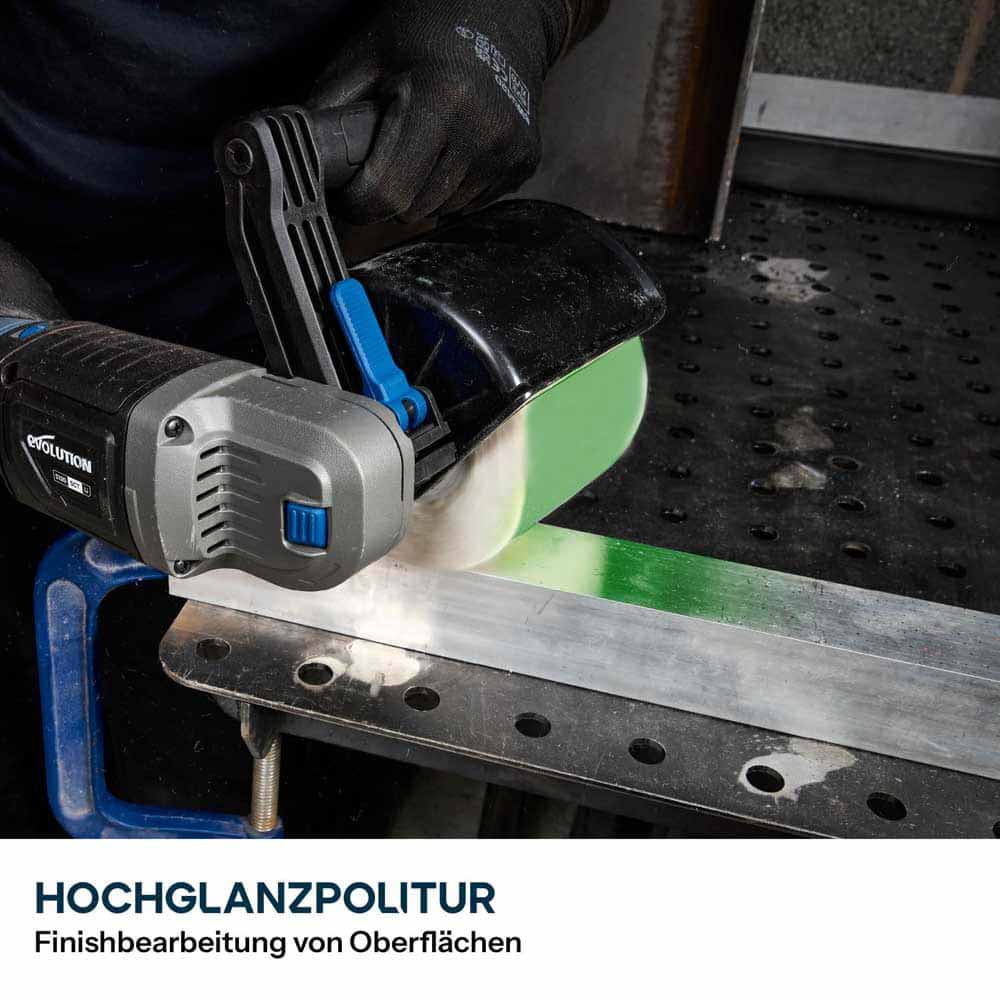 120-mm-Trommeln zum Abisolieren, Schleifen und Polieren für den Akku-Oberflächenbearbeiter Evolution S120SCT-Li