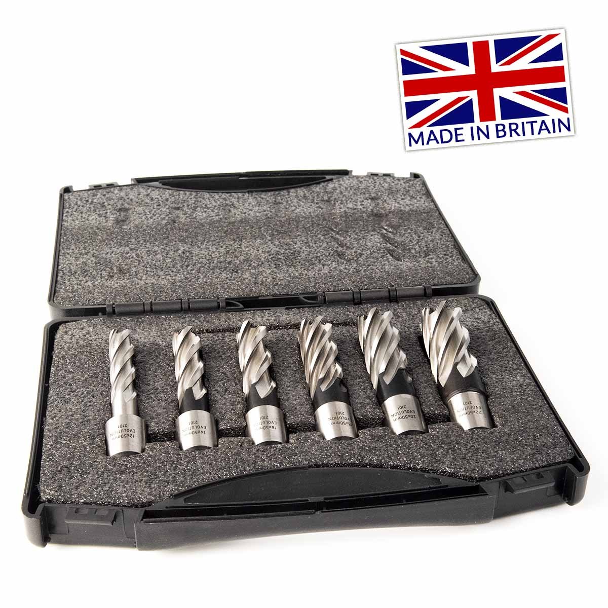 Evolution Cyclone 6-teiliges 50-mm-Kernbohrerset für Magnetbohrmaschinen