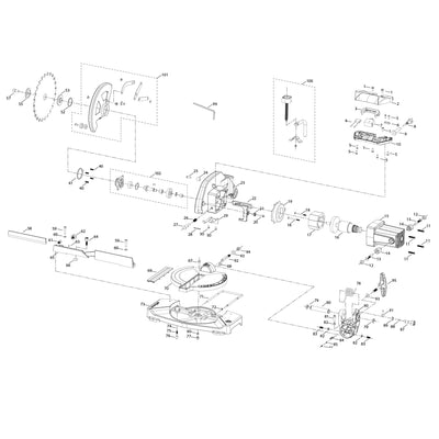 Evolution F210CMS Kappsäge Ersatzteile