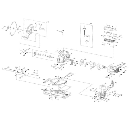 Evolution F210CMS Kappsäge Ersatzteile
