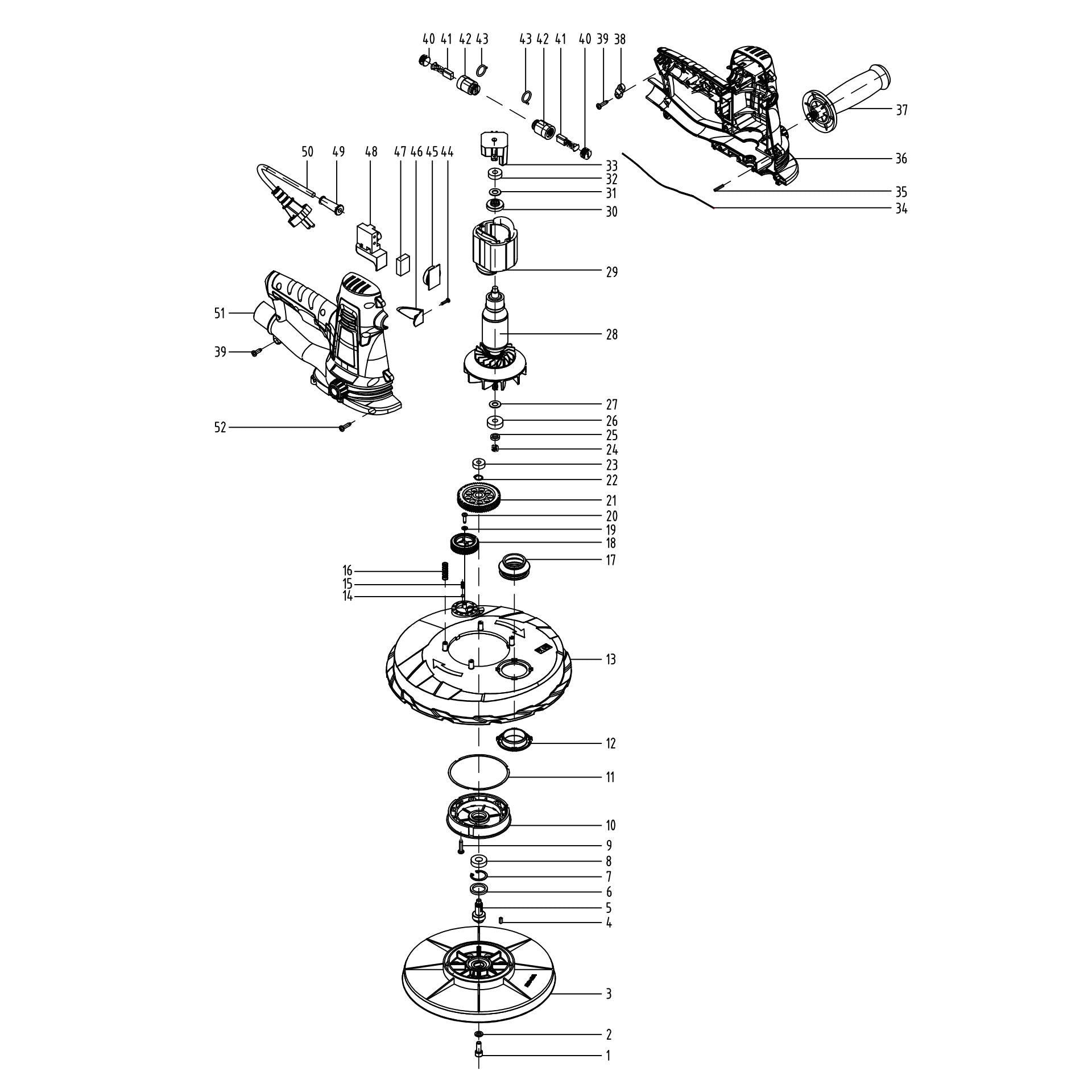Evolution Hand-Trockenbauschleifer Ersatzteile