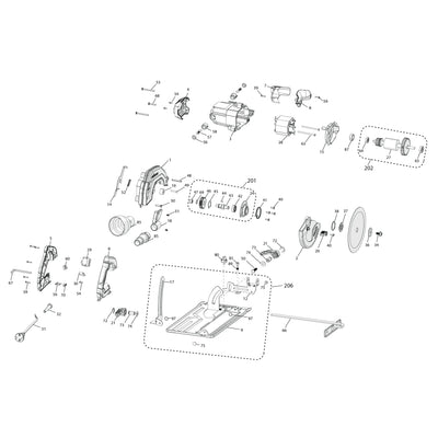 Evolution R185CCSL Kreissäge Ersatzteile