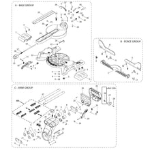 Evolution R255SMS-DB+ Zug-Kappsäge Ersatzteile (Hals, Schienen und Basis)