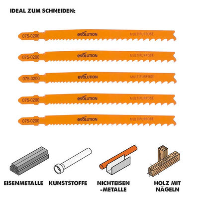 Evolution RAGE7-S Stichsägeblätter (5 Stück)