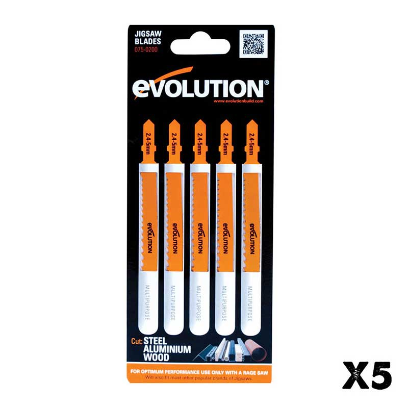 Evolution RAGE7-S Stichsägeblätter (5 Stück)