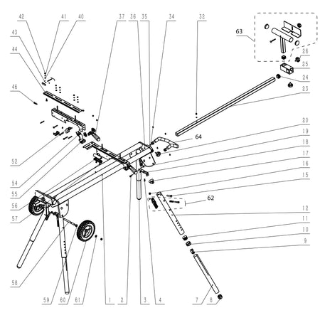 Gehrungssägeständer Ersatzteile