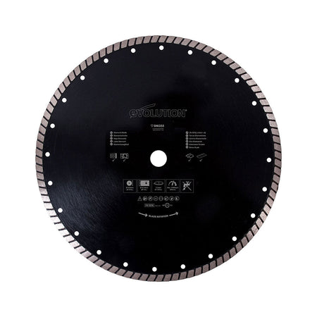 355 mm Diamantsägeblatt für Evolution-Kappsägen.