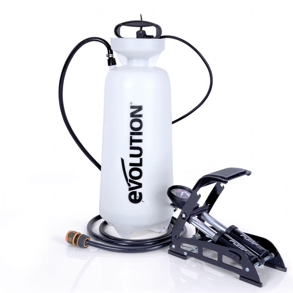 Evolution 15L Drucksprühflasche mit Fußpumpe und 3m Schlauch — Evolution Power Tools Deutschland